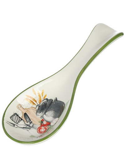 Подставка для ложки, доломит, фигурная, 24.7х9 см, Daniks, Comely