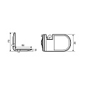 Блокиратор Palladium, BS 46.04, для выдвижных ящиков, угловой, 2 шт, 111588 - фото 4