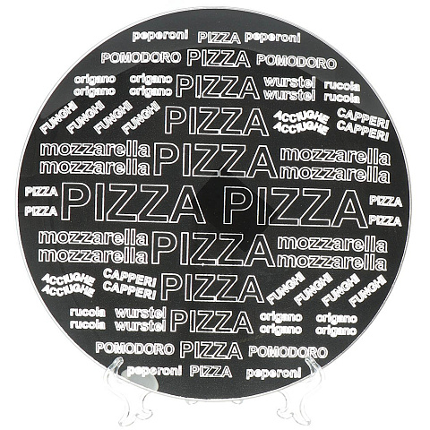Блюдо стекло, круглое, 30 см, Пицца, 4840162460