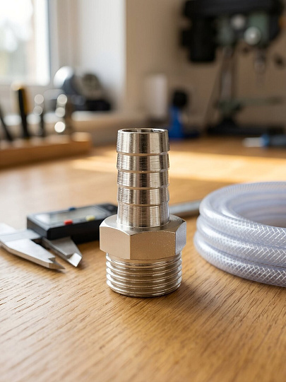 Штуцер d25х3/4", ш, латунь, индивидуальная упаковка, MasterProf