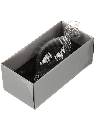 Елочное украшение Веретено, прозрачное, 10 см, стекло, XF24-SC013