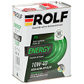 Масло моторное полусинтетическое, 10W40, Rolf, Energy, 4 л, 322227
