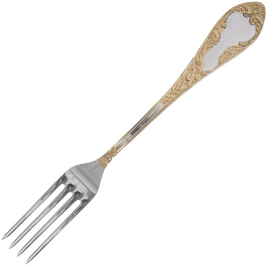 Вилка столовая ПЗМ Посольская М-18 (ВС-М18ЛНТП) с золотым напылением