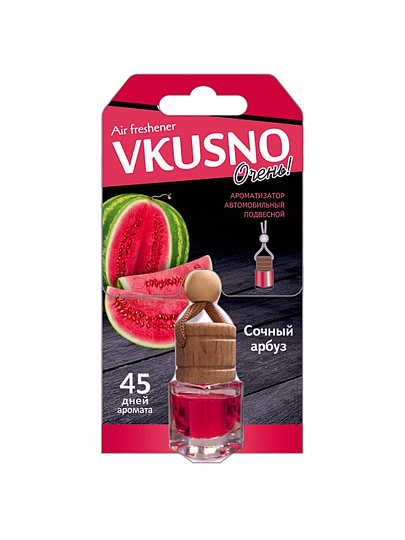 Ароматизатор в машину подвесной, бочонок, Freshco, Vkusno Арбуз, AR1VB005