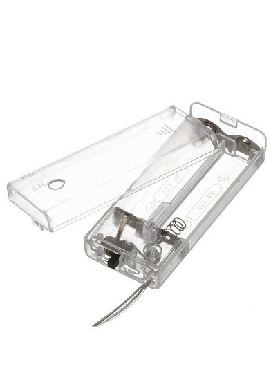 Гирлянда 20 ламп, 3 м, 1 режим, Колокольчики, холодный белый свет, прозрачная, гибкая, в помещении, на батарейках, LS-378082AA