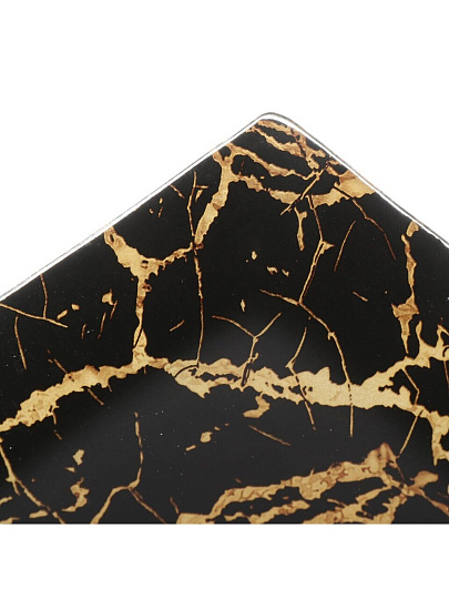 Тарелка десертная сервировочная, стекло, 20х30 см, прямоугольная, Лофт, Daniks