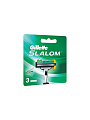 Сменные кассеты для бритв Gillette, Slalom Plus, для мужчин, 3 шт - фото 2