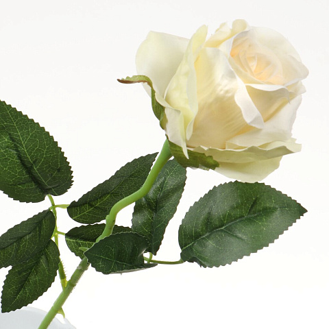 Цветок искусственный декоративный Роза, 54 см, белый, Y4-5266