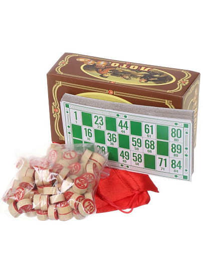 Игра настольная Лото, 18х10.5х5.5 см, пластик, Y6-6380