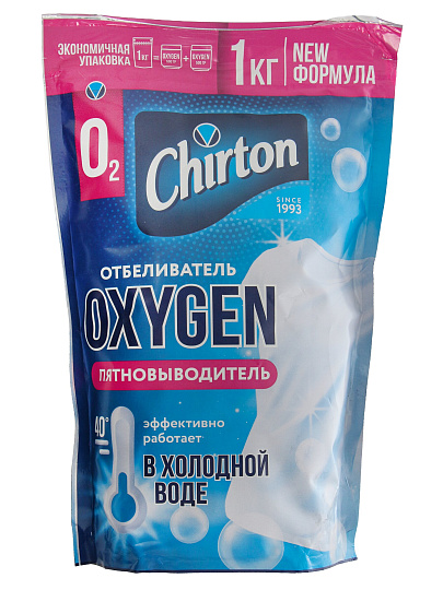 Отбеливатель Chirton, Oxygen, 1 кг, порошок, кислородный, для холодной воды