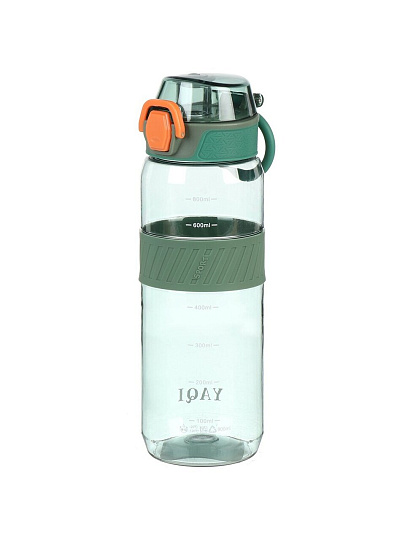 Бутылка питьевая 0.8 л, спортивный, прозрачно-бирюзовая, B060669