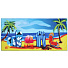 Полотенце пляжное 70х140 см, 100% полиэстер, цветное, Сланцы, синее, Китай, Y9-306 - фото 5