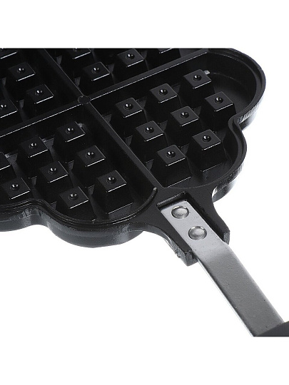 Форма для выпекания вафель металл, 34.5х13 см, антипригарное покрытие, фигурные, Цветок, Y4-8855