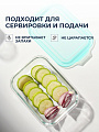 Контейнер пищевой стекло, 1 л, 20.4х15.4х7 см, прямоугольный, с пластм. крышкой, Limpido, 005481 - фото 4