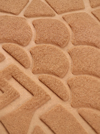 Коврик грязезащитный придверный, 45х75 см, бежевый, SUNSTEP™, Velour, 37-945