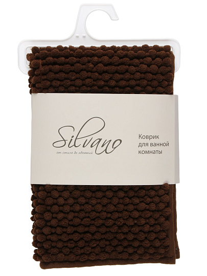 Коврик для ванной, 0.4х0.6 м, полиэстер, графит, Silvano, Super Bobbel, Y4-11234