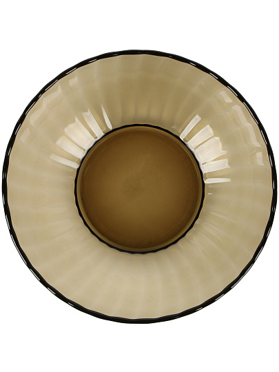 Салатник стекло, круглый, 20х6 см, 0.95 л, Elica, 62095, дымчатый