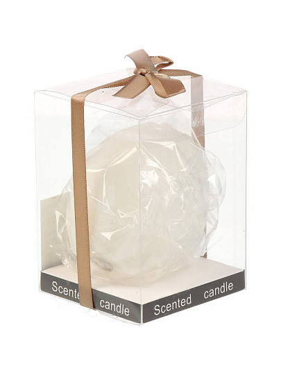 Свеча декоративная, 10.5х6.5 см, фигурная, молочная, парафин, А030156