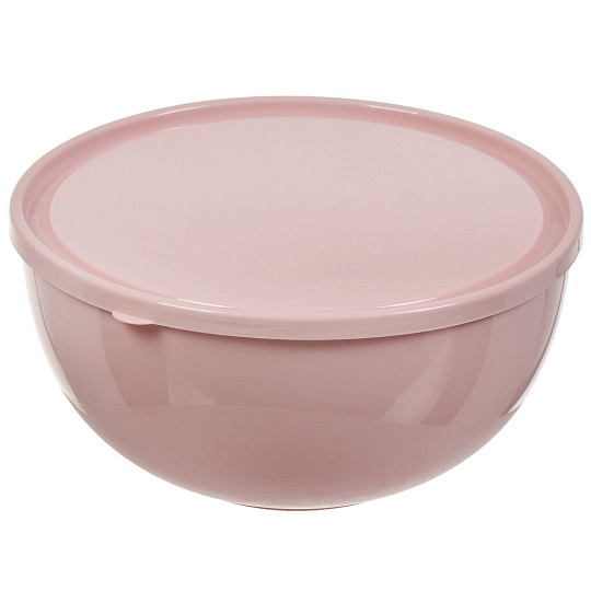 Салатник пластик, круглый, 3 шт, 4, 2.5, 0.55 л, с крышкой, Galaxy, Lucky Friday, LF1872, в ассортименте