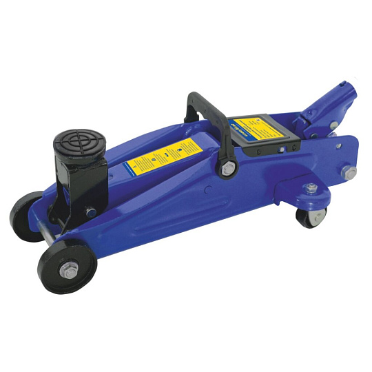 Домкрат подкатной, гидравлический, 2 т, 340 мм, с резиновой проставкой порога, кейс, Goodyear, GY-PD-02K, GY000904