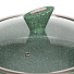 Сотейник алюминий, 28 см, антипригарное покрытие, Daniks, Мрамор Олимп, зеленый, STWP-28-GRM-IND-LID, с крышкой, индукция - фото 2