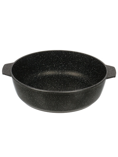 Жаровня алюминий, 30 см, 5 л, антипригарное покрытие, Нева Металл Посуда, Гранит, 6550БК