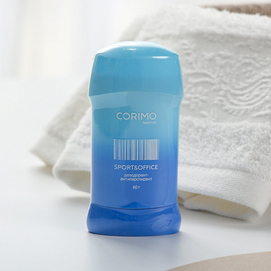 Дезодорант Corimo, Sport &amp; Office, для мужчин, гелевый, стик, 60 г
