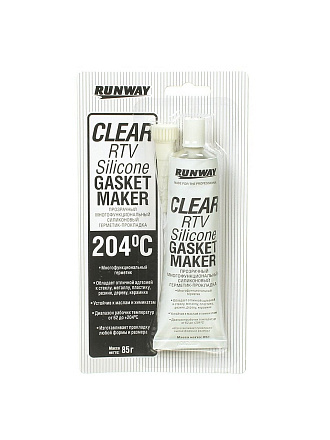 Герметик силиконовый, многофункциональный, Runway, RW8502, 85 г, прозрачный