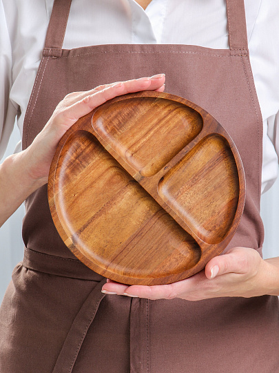 Менажница акация, 20х1.5 см, 3 секции, Daniks, PS58220A