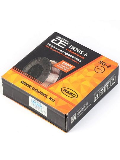 Проволока сварочная Goodel, ER70S-6-О, АЭМЗ, с омедненной поверхностью, диаметр 1.2 мм, 5 кг, С70D20012N