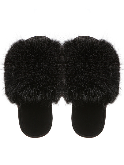 Тапки для женщин, р. 38, песец, меховые, ЛЮКС А