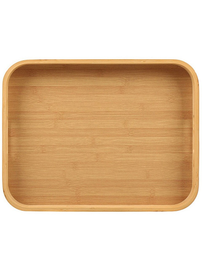 Поднос бамбук, 45.5х35.5х5 см, прямоугольный, с ручками, ST32145B