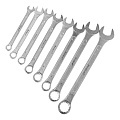 Набор ключей комбинированный гаечный, 8 предметов, РемоКолор, 8-19 мм, углеродистая сталь, 43-2-508