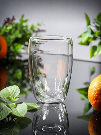 Стакан 350 мл, стекло, двойные стенки, Y4-3833