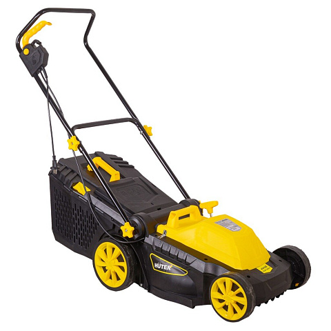Газонокосилка электрическая, Huter, ELM-1400P, 38 см, 45 л, 25-55 мм, 3200 об/мин, 70/4/4