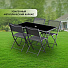 Мебель садовая Green Days, кофейная, стол, 120х70х72 см, 4 стула, 120 кг, LYR2108 - фото 14