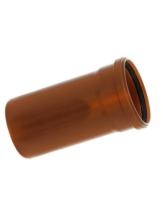 Труба канализационная наружная, диаметр 160х3000х3.8 мм, полипропилен, Кубаньтехнопласт, рыжая