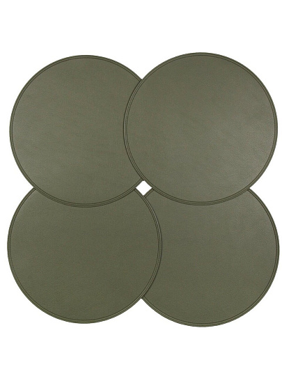 Набор салфеток полимер, 38х38 см, круглый, 4 шт, МП, Y4-8695