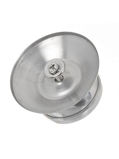 Крышка для посуды стекло, 26 см, Daniks, металлический обод, кнопка нержавеющая сталь, Д5726