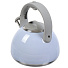 Чайник нержавеющая сталь, 2.7 л, со свистком, зеркальный, ручка бакелитовая, с силиконовым покрытием, Daniks, индукция, голубой, M-083B - фото 5