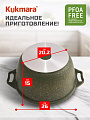 Кастрюля алюминий, антипригарное покрытие, 6 л, крышка стекло, Kukmara, Trendy style, к61tsml, малахит - фото 2