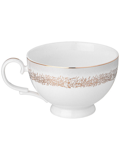 Набор чайный фарфор, 12 предметов, на 6 персон, 300 мл, Lefard, Золотой песок, 115-387, подарочная упаковка