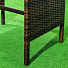 Мебель садовая Green Days, Эмилия, темный венге, стол, 120х66 см, 2 кресла, 1 диван, подушка бежевая, 150 кг, J-2039 - фото 2