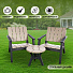 Мебель садовая Green Days, бежевая, стол, 45х45х41.5 см, 2 кресла, 150 кг, 1902018B2-lght - фото 10