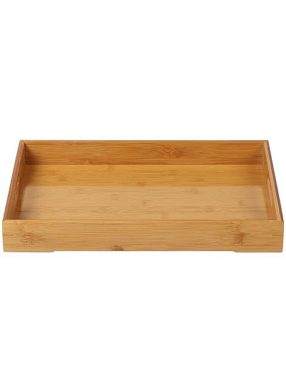 Поднос бамбук, 40х28 см, прямоугольный, с ручками, Y4-7926