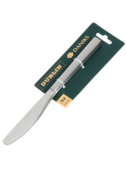 Нож нержавеющая сталь, 2 предмета, столовый, Daniks, Dublin