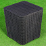 Мебель садовая Green Days, черная, стол, 39х39х42 см, 2 кресла, подушка, 150 кг, 247+220-black - фото 3