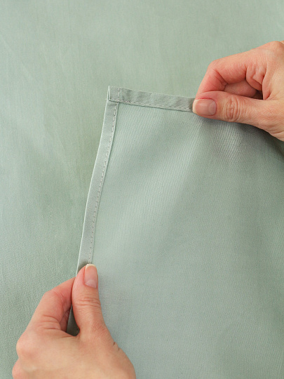 Простыня 1.5-спальная, 150 х 214 см, 100% хлопок, сатин, Silvano, Green