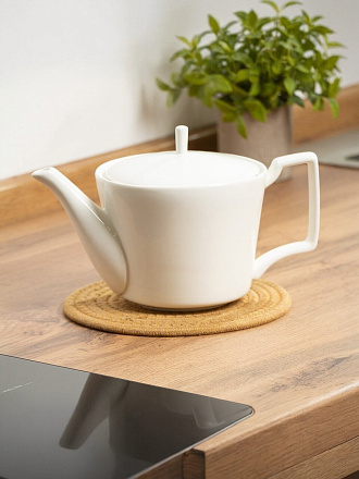 Чайник керамика, 1 л, Грейс, Y4-9051, белый