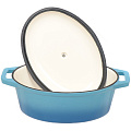 Кастрюля 3.5 л, чугун, эмалированное покрытие, с крышкой, овальная, 28 см, Mallony, Утятница, 985036 OCE-28 - фото 4